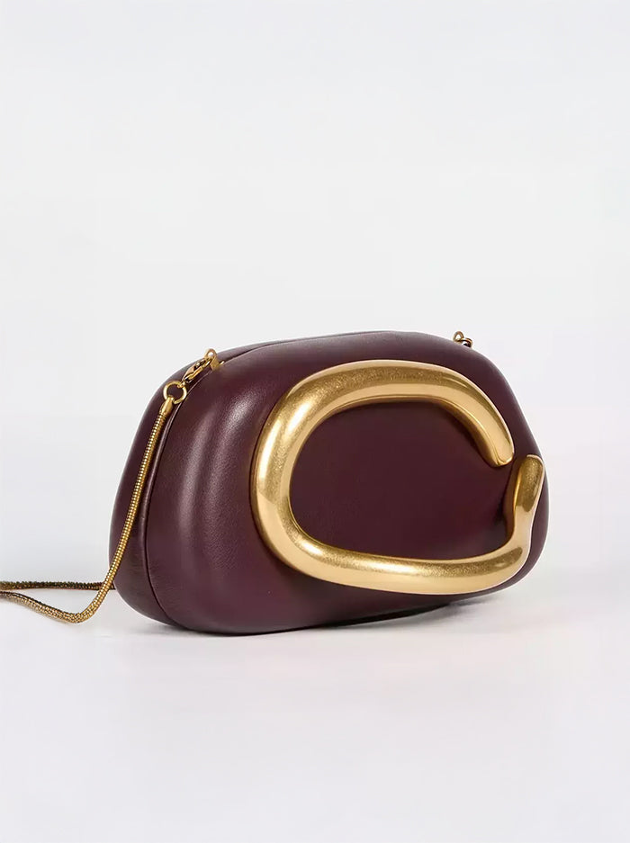 Elegant Shoulder Bag – Rust