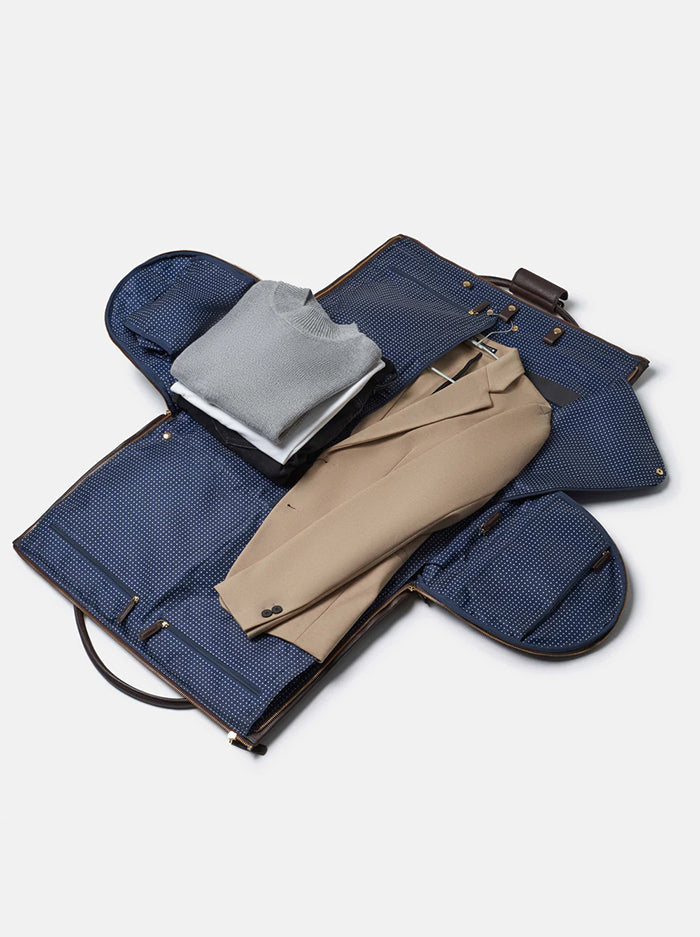 Executive Leather Rolling Duffel