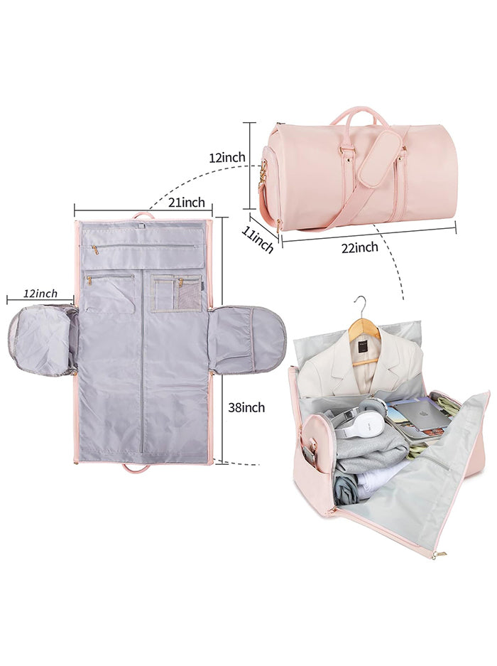 Garment Duffel Bag in Blush Pink