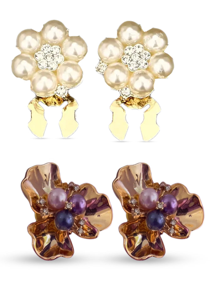 Pearl floral cufflink (Pair of 2)