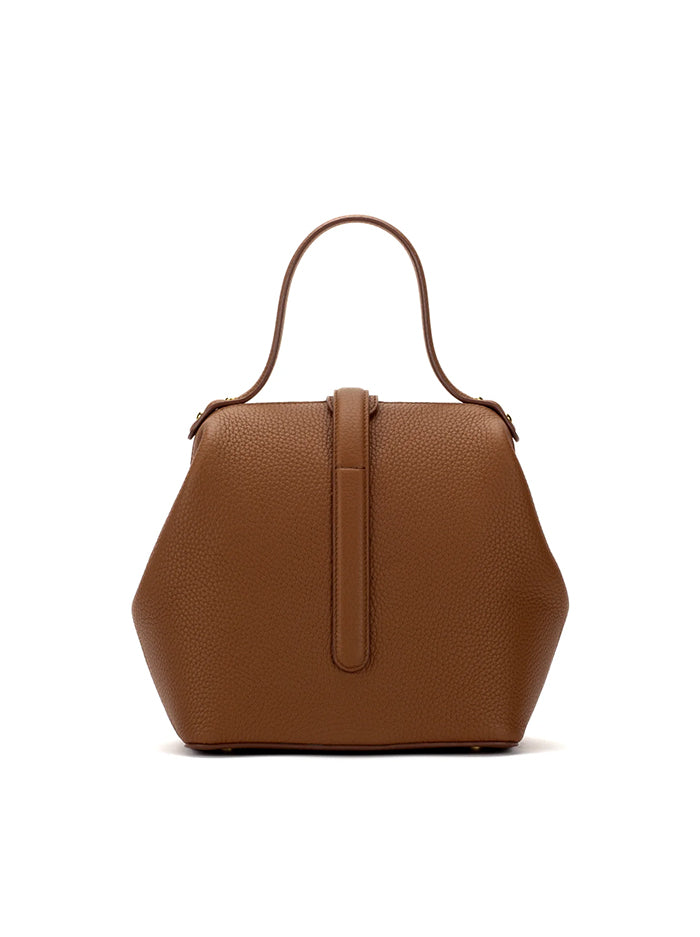 Minimalist Vegan Leather Bag – Tan
