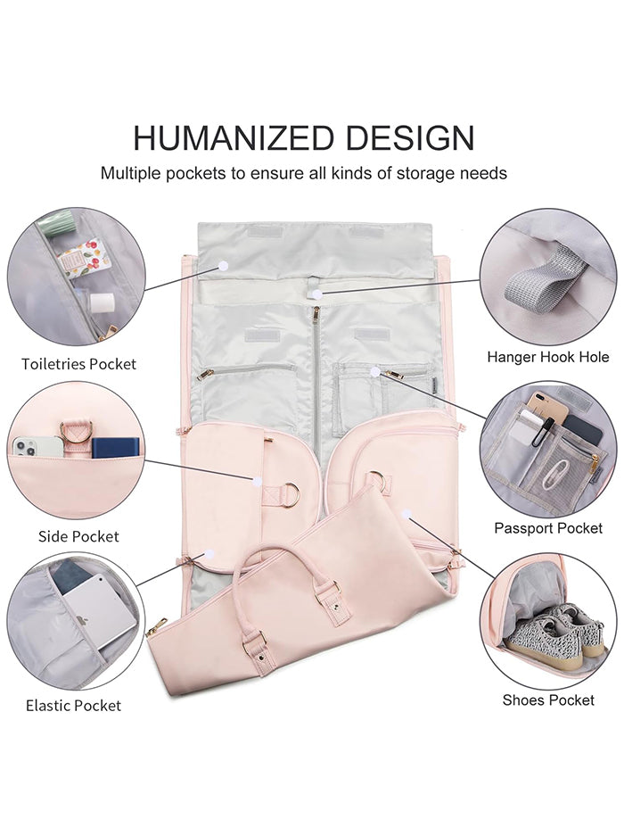 Garment Duffel Bag in Blush Pink