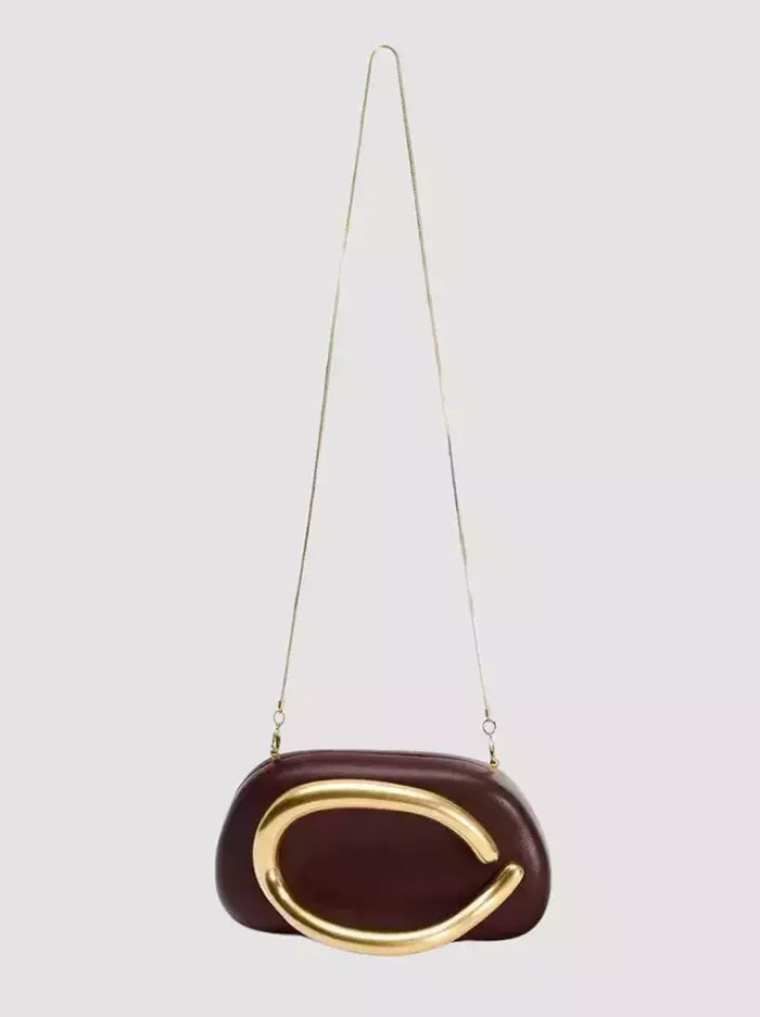 Elegant Shoulder Bag – Rust
