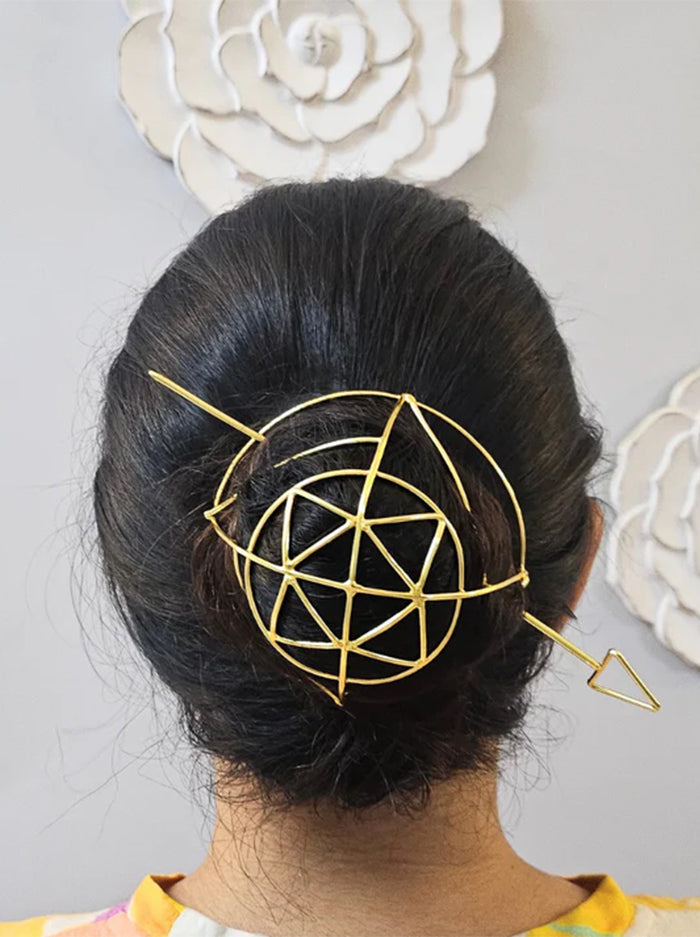 Star Hair Bun Cage with Matching Hair Stick