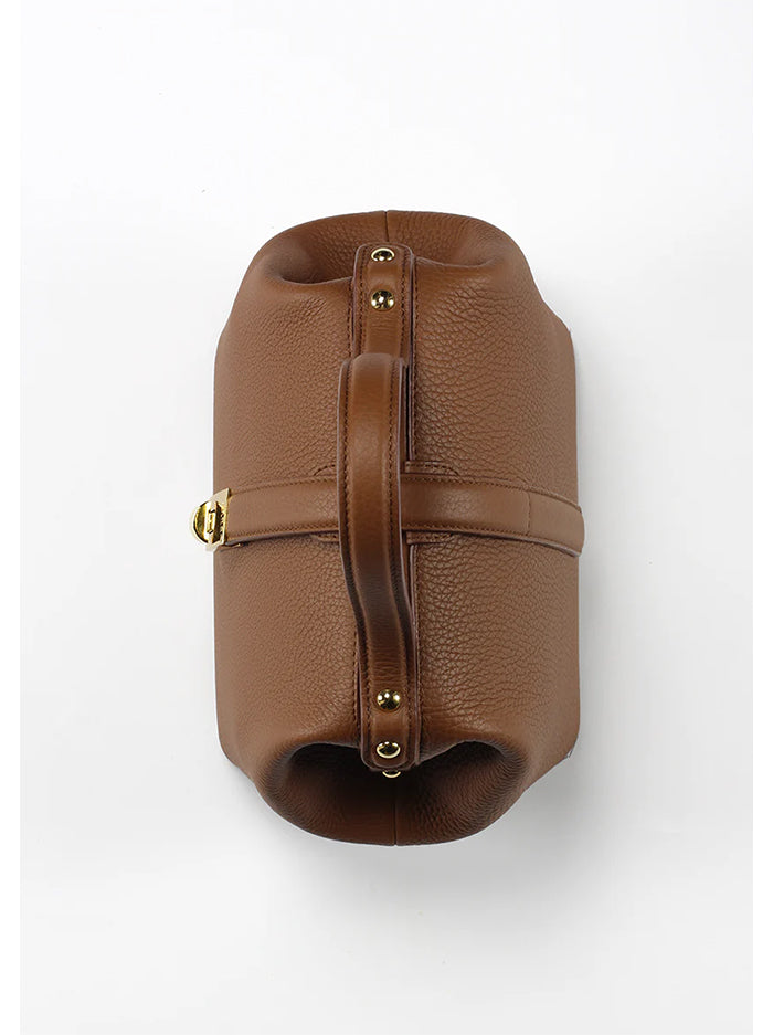 Minimalist Vegan Leather Bag – Tan