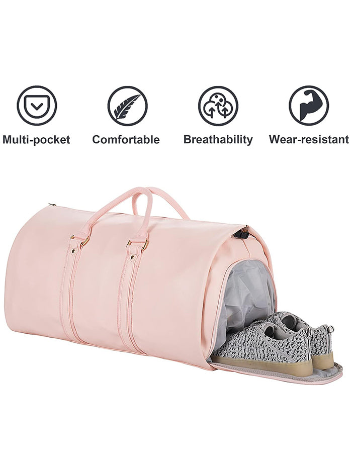 Garment Duffel Bag in Blush Pink