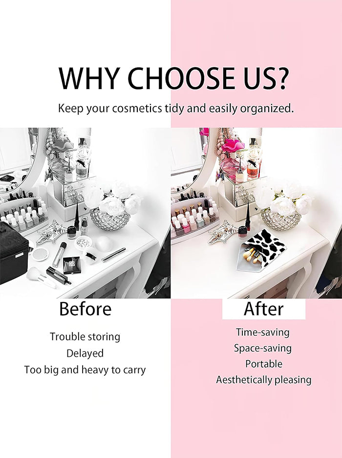 Self-Adhesive Foldable Makeup Bag