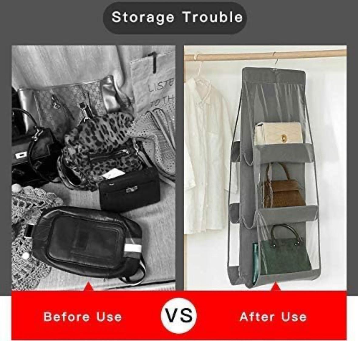 👜 Handbag Organizer for Wardrobe – Store All Your Bags Neatly!